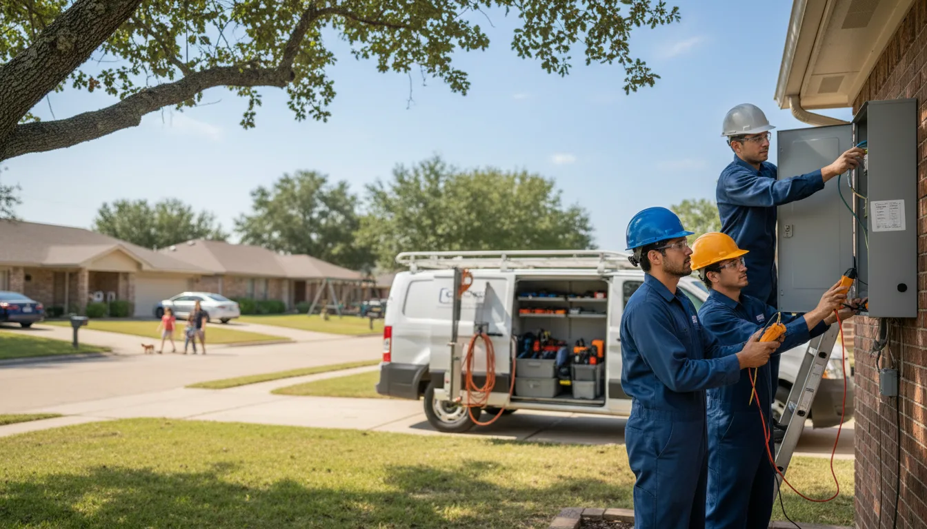 Certified electrician providing emergency electrical services in Start, LA